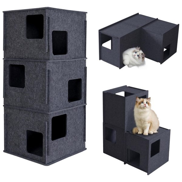 cuccia per gatti multi cat condo tunnel letto 4027