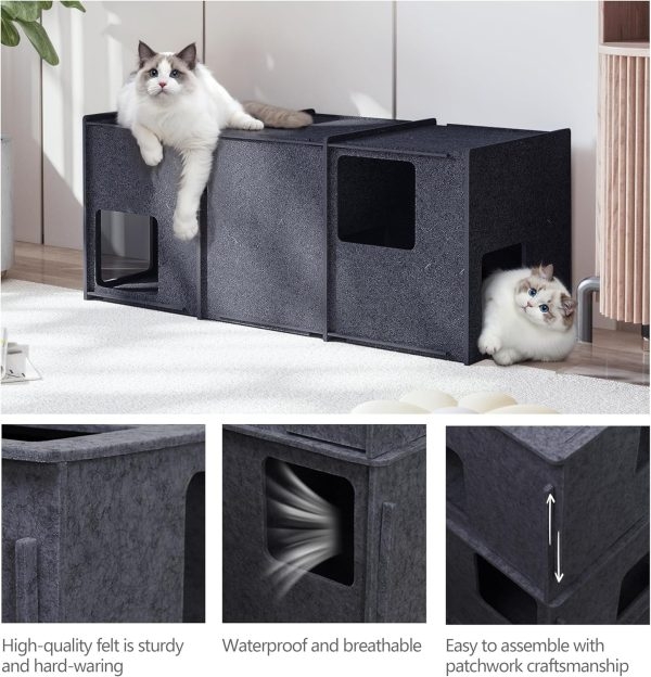 cat cave multi cat condo tunnel bed 4030