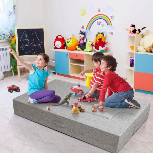 Portable Folding Sofa Bed, Play Mat: Space-Saving & Waterproof - Εικόνα 3