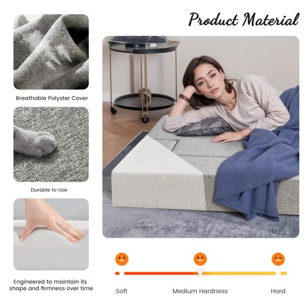 Portable Folding Sofa Bed, Play Mat: Space-Saving & Waterproof - Εικόνα 5