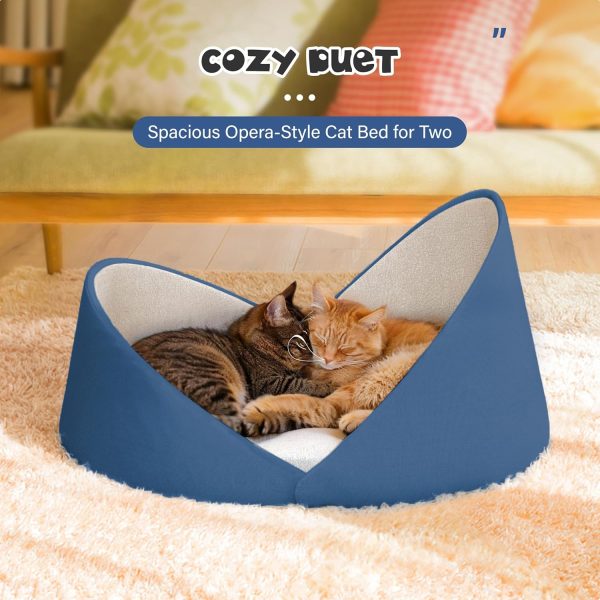 Large Shell Shaped Cat Couch - Modern Cat Bed - Kuva 4