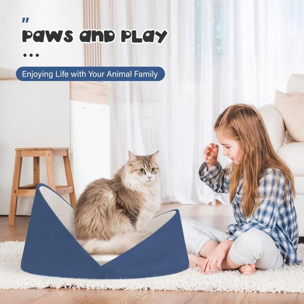 Large Shell Shaped Cat Couch - Modern Cat Bed - Εικόνα 5