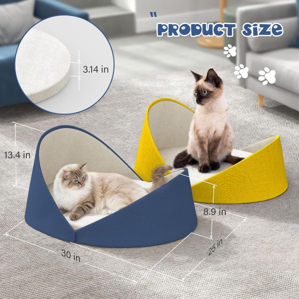 Large Shell Shaped Cat Couch - Modern Cat Bed - Kuva 6