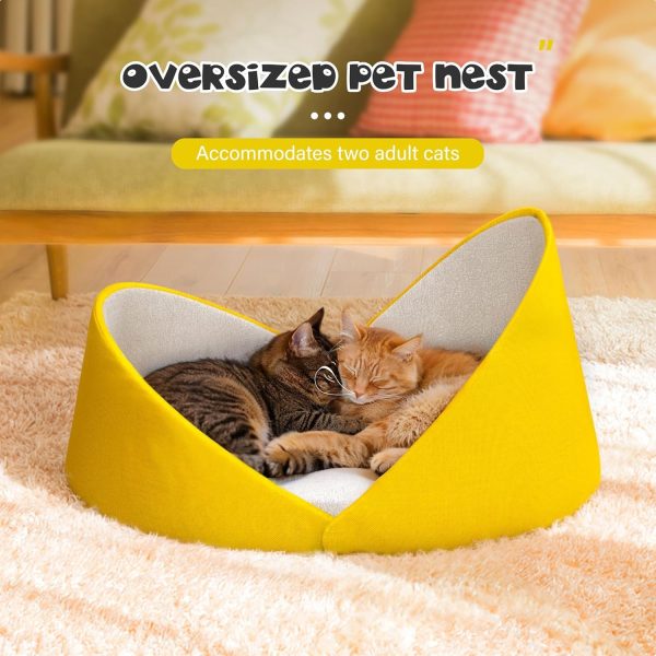 Large Shell Shaped Cat Couch - Modern Cat Bed - Kuva 10