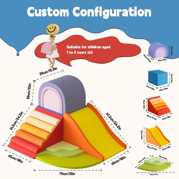 toddler foam climbing tower slide 4098