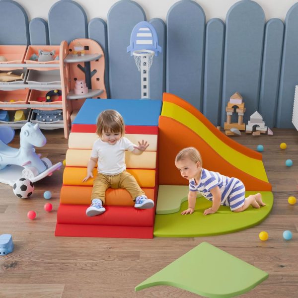 Toddler Foam Climbing Tower & Slide, 5 Pieces, Non-Slip - Изображение 15