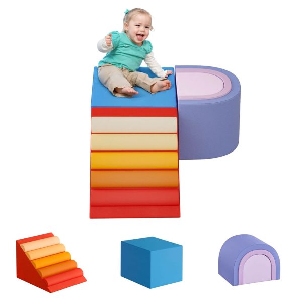 Toddler Foam Climbing Tower & Slide, 5 Pieces, Non-Slip - Изображение 16