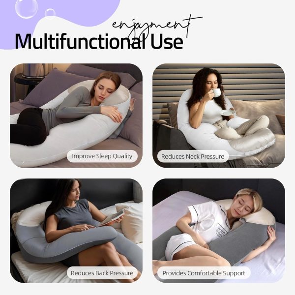 Comfort U-Shape Pillow for Full Body Support - Billede 9