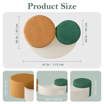 floor sofa couch pouf ottoman 4206