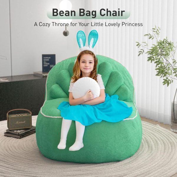 Cute Seashell Bean Bag Chair for Teens and Adults - Billede 5