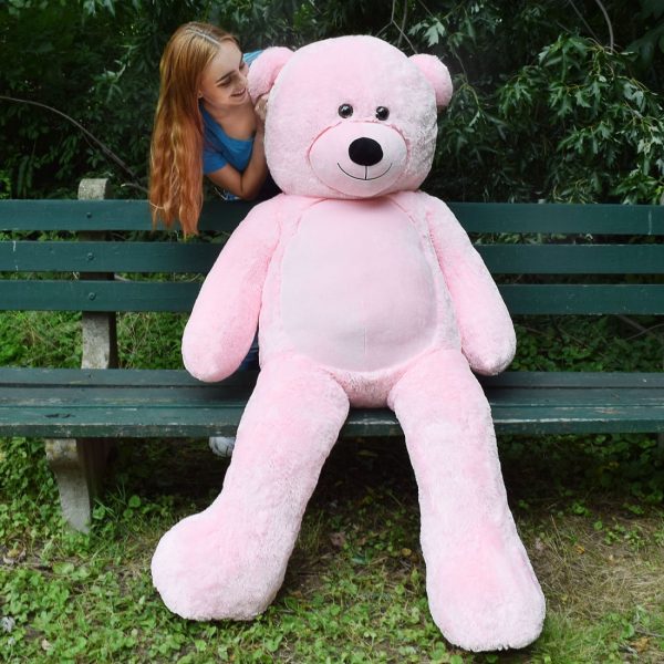 Big Teddy Bear Giant Teddy Bear Large Stuffed Animal Toy Pink - Image 4