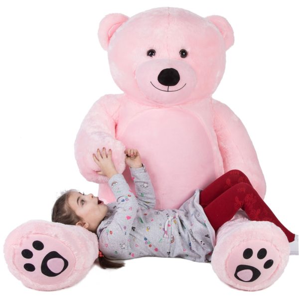 Big Teddy Bear Giant Teddy Bear Large Stuffed Animal Toy Pink - Afbeelding 5