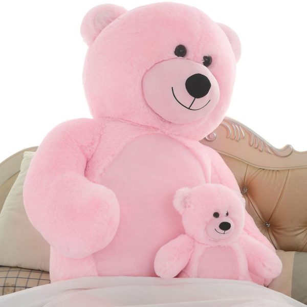 Big Teddy Bear Giant Teddy Bear Large Stuffed Animal Toy Pink - Afbeelding 7