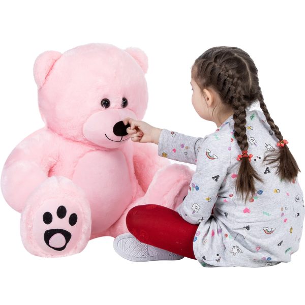 Large Cuddly Stuffed Animal Toy Big Teddy Bear Soft Bear Pink