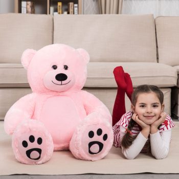 big teddy bear soft bear pink 4368