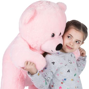 big teddy bear soft bear pink 4370