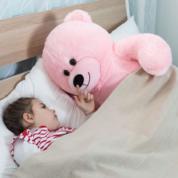 Large Cuddly Stuffed Animal Toy Big Teddy Bear Soft Bear Pink - Image 9