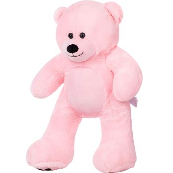 big teddy bear soft bear pink 4379