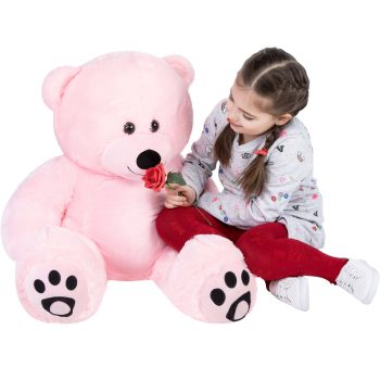 big teddy bear soft bear pink 4384