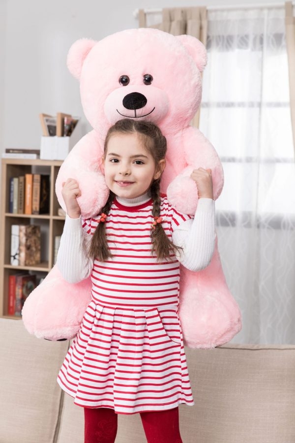 Large Cuddly Stuffed Animal Toy Big Teddy Bear Soft Bear Pink - Изображение 21