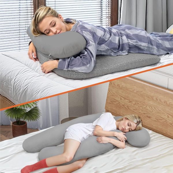 Side Sleeper Pillow With Arm Hole & Foam Wedge for Neck and Shoulder Pain - Изображение 2