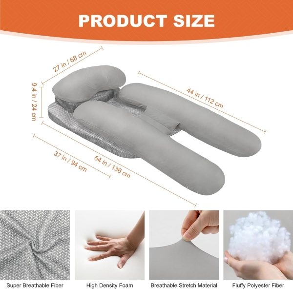 Side Sleeper Pillow With Arm Hole & Foam Wedge for Neck and Shoulder Pain - Imagem 6