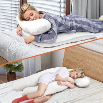 side sleeper pillow with arm hole 4418